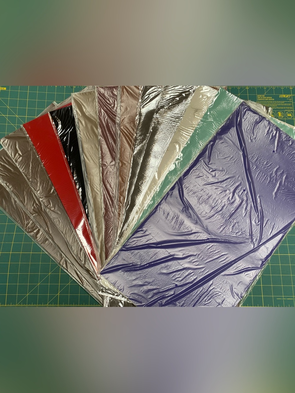 NWT Lot of 13 Laserable Leatherette Sheets Assorted Colors Bundle